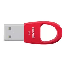 Memoria Usb 64gb Maxell Key Rojo Usbk-64