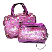 Kit 2 Necessaire Feminina Linha Praia Ruby's