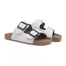 Birken Masculina Birken Chinelo Em Couro Ecológico Leve