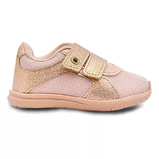 Tênis Infantil Feminino Pé Com Pé Casual Menina Velcro Duplo