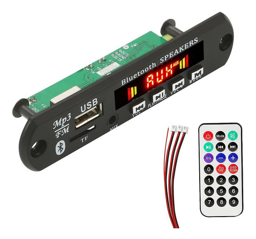 Modulo Reproductor De Audio Bluetooth Usb Sd Fm Auxiliar