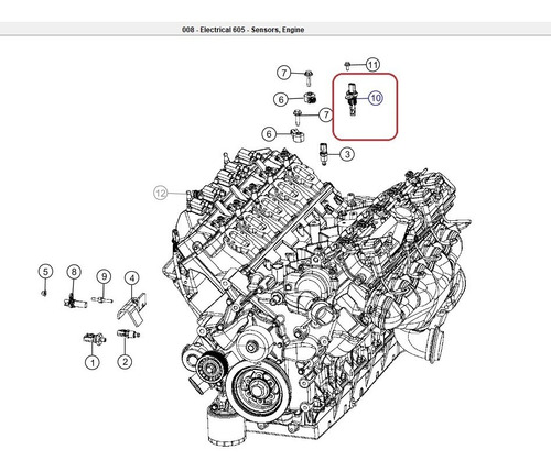 Sensor Eje Levas Mopar Original Dodge Viper 8.4 2013-2017 Foto 5