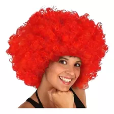 Peluca Afro Roja X1