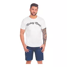 Playera Hombre Blanco De Mickey 638-55