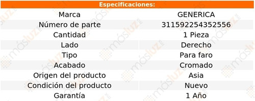 Moldura Faro Der Crom Nissan Pathfinder 13/14 Generica Foto 2