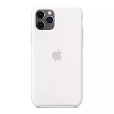 Carcasa Funda Protector De Silicon Blanco Para iPhone 11 Pro Nombre Del Diseño White Color Blanco