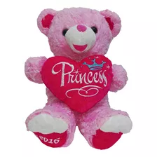 Peluche Oso Osa Corazon Princess 51cm Dandee