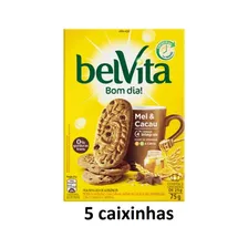 Biscoito Belvita Mel E Gotas De Cacau 75g 5 Cxs De 75g Cada