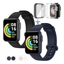 2 Correa Y 2 Funda Protector Mica Para Xiaomi Mi Watch Lite