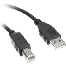 Cable De Impresora Usb 2.0 A A B Macho/macho | 30cm / Negro