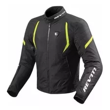 Campera Moto Revit Jupiter 2 Cordura Negro + Fluo Bamp Group