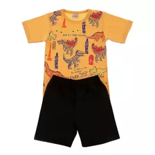 Conjunto Infantil Verão Menino Roupa Premium 1 Ao 8 Anos