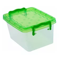 Caja Organizadora De 1.5 Litros Color Verde Claro
