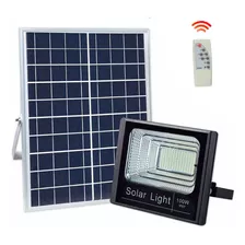 Reflector Led Con Panel Solar 100w Ip67 Resistente Al Agua