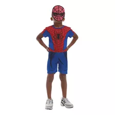 Roupa Infantil Fantasia Festa Aniversário Menino Aranha