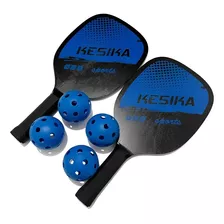 Kit 2 Raquetes Pickleball Com 4 Bolas E Bolsa Portátil