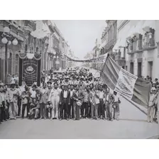 Antigua Fotografía De La Union De Choferes De Puebla 1934