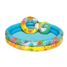 Piscina Inflable Play Pool Set 122x20cm- Bestway/ Infantil Color Variado