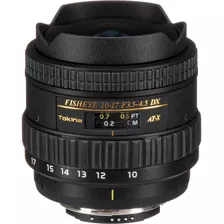 Tokina 10-17mm F/3.5-4.5 At-x 107 Dx Af Fisheye Lente Para N