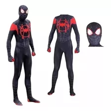 Traje De Spiderman Cosplay Adultos Medias Miles Morales