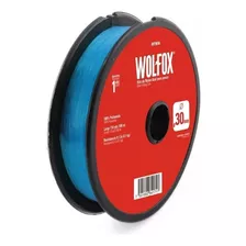 Hilo De Pescar Nylon 0.35mm Azul 100m Wolfox Wf9697