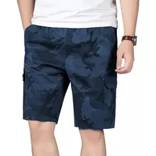 Camuflaje Camuflaje Cargo Shorts Pantalones Cortos Casuales