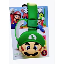 Audífonos Inalámbricos Oem Mario Bros Ah-806 Verde