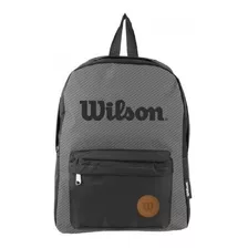 Mochila Wilson Urban Classic Cor Cinza/preto Desenho Do Tecido Liso