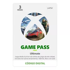 Xbox Game Pass Ultimate 3 Meses(code Digital)