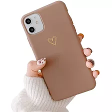 Funda Compatible Con iPhone 11 De Silicona - Marron 