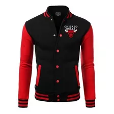 Jaqueta College Chicago Bulls Bordado Americana No Brasil !