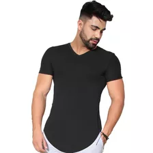 Kit 3 Camisetas Masculina Long Line Oversized Swag Elastano