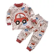 Pijama Para Bebés Y Niños 100% Algodón Manga Larga