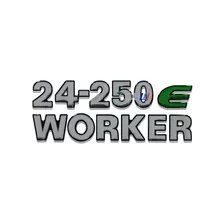 Emblema Vw '24-250 E Worker' Lateral Resinado 2006 / 2012