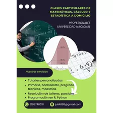 Clases Particulares De Matemáticas, Cálculo Y Estadística