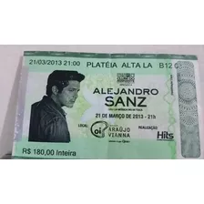 Ingresso Show Antigo Alejandro Sanz