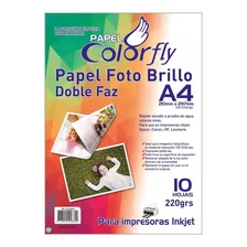 Papel Fotográfico Doble Faz A4 230gr 5 Paquetes Disershop