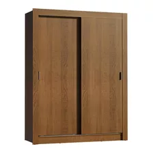 Guarda-roupa Solteiro Madesa Dallas Plus 2 Portas Correr Cor Rustic