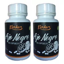  Ajo Negro 2 Frascos 2 Meses 120 Cap 2x60 800mg. Todo Chile 