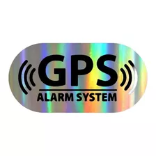 Gps Logo Adhesivo Reflectante Holográfico 16x8cm - Stock