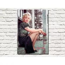 Cuadro Decorativo Canvas Foto Marilyn Monroe Color #01