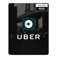Uber Card. $ 25 Reais Envio Imediato 
