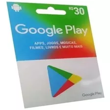 Gift Card Google Play R$ 30 Código Digital