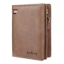 Cartera Vertical Grande Baellerry Para Hombre, Portadocumentos Marrón Claro