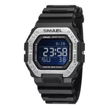 Reloj De Pulsera Cuadrado Militar Impermeable Digital Smael