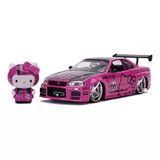 Jada Toys Hello Kitty 1:24 Nissan Skyline Gt-r R34 Coche De 