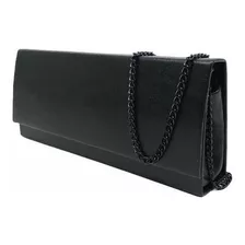 Bolsa Carteira De Mão Clutch Madrinha Casamento Formatura Cor Preto Capri