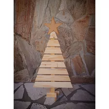 Arbol De Navidad En Madera De Pino - Altura 92 Cm