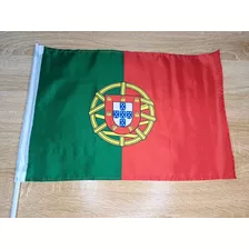 Bandera Portugal Original Mundial Fútbol Ronaldo Asta Carro