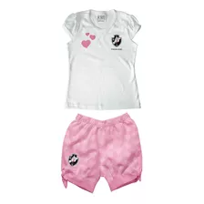 Conjunto Blusa E Short Infantil Do Vasco Licenciado